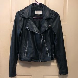 Michael Kors Women’s Black Faux Leather Jacket